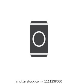 Beer can vector icon. filled flat sign for mobile concept and web design. Tin can drink simple solid icon. Symbol, logo illustration. Pixel perfect vector graphics