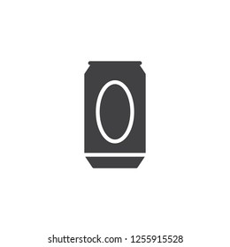 Beer can vector icon. filled flat sign for mobile concept and web design. Aluminum can simple solid icon. Symbol, logo illustration. Pixel perfect vector graphics