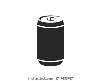 Beer can vector icon.  Can vector illustration.  Soda can design.  Cola drink. Soda icon 