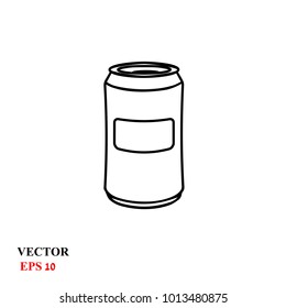 beer can. vector illustration