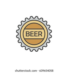 Beer cap icon.