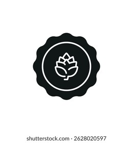 Beer cap icon. Simple Beer cap icon for social media, app and web design. Vector illustration.