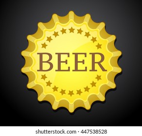 Beer cap vector