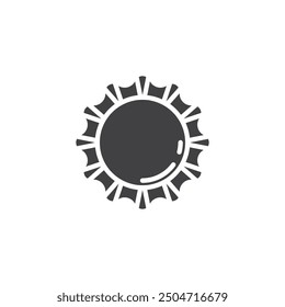 Beer cap vector icon. filled flat sign for mobile concept and web design. Bottle Cap glyph icon. Symbol, logo illustration. Vector graphics