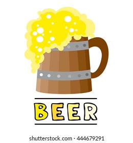 beer card. Vector Illustration