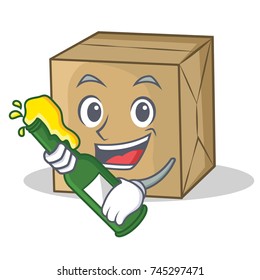 With beer cardboard character collection