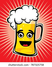 beer cartoon vector