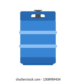 Beer cask barrel alcohol brewery vector icon. Beverage bar drink design pub keg. Container flat circle cellar object