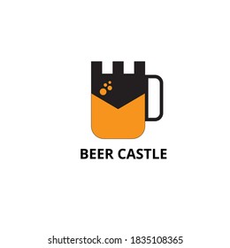 beer castle template logo design. logo for beer shop company
