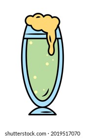 beer chalice icon on white background