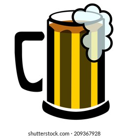 Beer cheers background vector illustration 