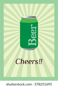 beer cheers vector illustration
