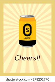 beer cheers vector illustration