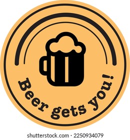 Beer coaster for the home brewery