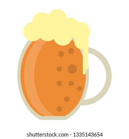 Beer cold cup isolated