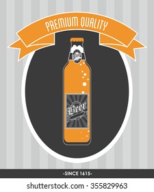 Beer concept with glass design, vector illustration 10 eps graphic.