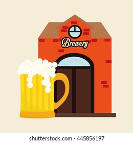 Beer concept with icon design, vector illustration 10 eps graphic.
