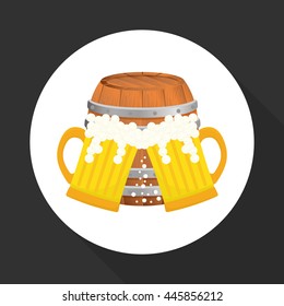 Beer concept with icon design, vector illustration 10 eps graphic.