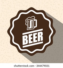  Beer concept with icons design, vector illustration 10 eps graphic.