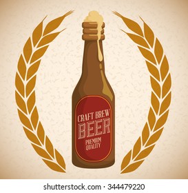  Beer concept with icons design, vector illustration 10 eps graphic.