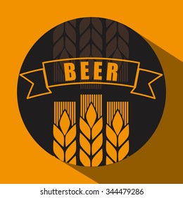  Beer concept with icons design, vector illustration 10 eps graphic.