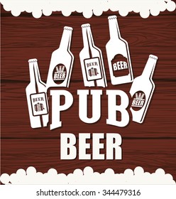  Beer concept with icons design, vector illustration 10 eps graphic.