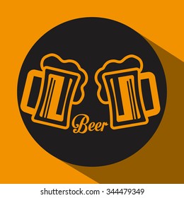  Beer concept with icons design, vector illustration 10 eps graphic.