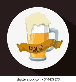  Beer concept with icons design, vector illustration 10 eps graphic.