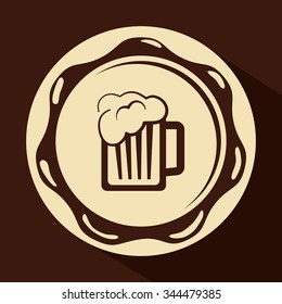  Beer concept with icons design, vector illustration 10 eps graphic.
