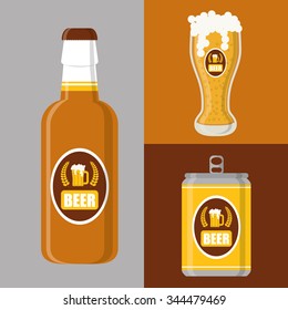  Beer concept with icons design, vector illustration 10 eps graphic.