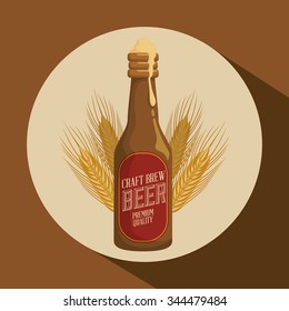  Beer concept with icons design, vector illustration 10 eps graphic.