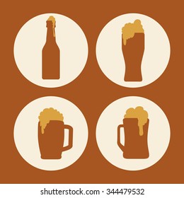  Beer concept with icons design, vector illustration 10 eps graphic.
