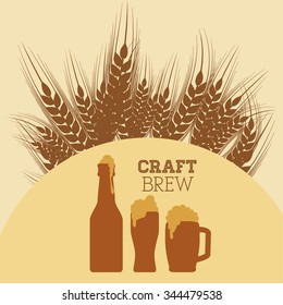  Beer concept with icons design, vector illustration 10 eps graphic.