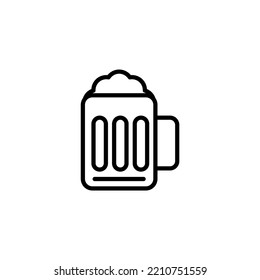 Beer concept line icon. Simple element illustration. Beer concept outline symbol design.