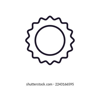 Beer concept. Modern outline high quality illustration for banners, flyers and web sites. Editable stroke in trendy flat style. Line icon of beer