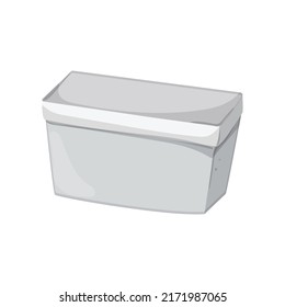 beer cooler box cartoon. beer cooler box sign. isolated symbol vector illustration