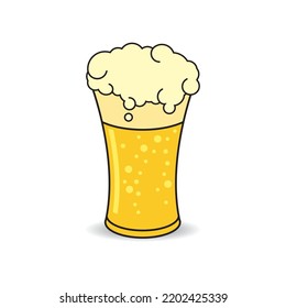 Beer craft logo vector illustration flat design template
