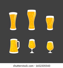 Beer craft vector illustration design template