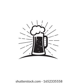 Beer craft vector illustration design template