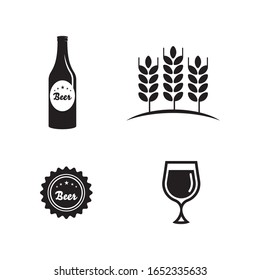 Beer craft vector illustration design template