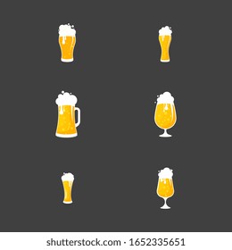 Beer craft vector illustration design template