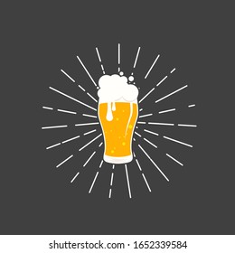 Beer craft vector illustration design template