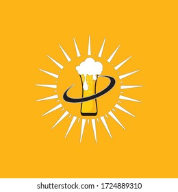 Diseño de ilustraciones vectoriales de embarcaciones de cerveza