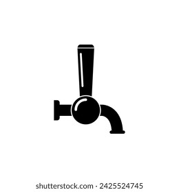 Beer Crane flat vector icon. Simple solid symbol isolated on white background