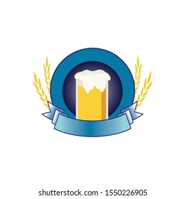 Beer Crawl Logo Design Vector