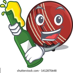 With beer cricket ball in the character column