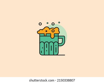Beer Cultural Icons Flat Vectors Vectors. flatcion premium vector. modern and professional. creative symbol. regular used icon. ecommerce design for business.eps