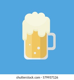 beer cup glass blue