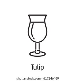 beer cup icon tulip