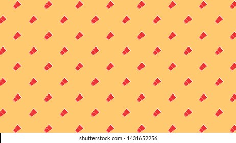 Beer cup pattern vector. Beer cup symbol. wallpaper. free space for text. background.